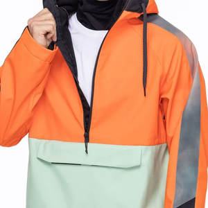 Chaqueta Anorak de manga regular de talla grande para hombre, chaqueta cortavientos ligera impermeable para senderismo al aire libre hecha a medida para hombre - Product Image 6