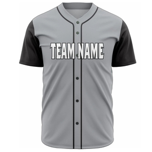 Maillots de baseball à manches courtes en polyester respirant 100% OEM, vente en gros, impression par transfert thermique, logo personnalisé - Product Image 5