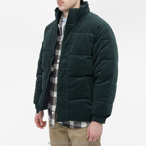 Nouveauté manteau d'hiver pour hommes doudoune épaisse courte bouffante manteaux à bulles PU vestes à manches longues - Product Image 2