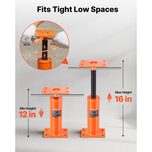Nivelador de Piso Regulable VEVOR de 3048-40,64 cm para Sótano, Nivelador de Piso de Altura Ajustable para Maquinaria de Construcción - Product Image 3