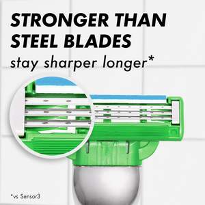 Gillette Mach3 Sensitive <b>Razors</b> for <b>Men</b>, 1 Handle, 5 Blade Refills, Designed for Sensitive Skin - Product Image 4