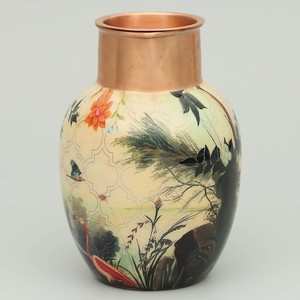 Handcrafted Decorative Metal Pitcher Vintage Floral <b>Water</b> Jug Elegant Table Accent Design - Product Image 4