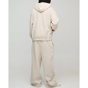 2025 respirant coton polaire sweats à capuche Anti-rides fermeture éclair goutte épaule fermeture éclair veste à capuche pour hommes et femmes - Product Image 2