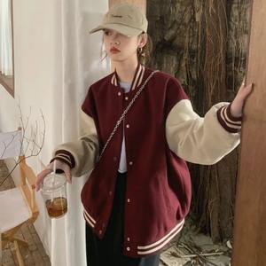 Veste bomber moto oversize pour femme Hirigin, veste en simili cuir, fourrure en cachemire, fermeture éclair, veste de motard pour le printemps - Product Image 2