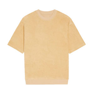 High Quality New Fashion Casual Style Short Sleeve <b>Terry</b> Cloth T-Shirts 260 Grams Fabric Solid Pattern Blank <b>Towelling</b> T-Shirts - Product Image 2