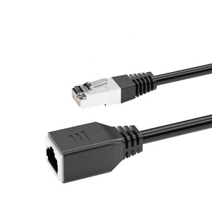 Bc CCA CAT5e CAT6 cat6A CAT7 cáp LAN Ethernet CAT5E vá dây UTP Cat6 cáp phổ biến 1m 4 cặp đen PVC Mạng Cáp - Product Image 1