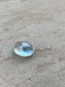 5.72ธรรมชาติกะรัตพลอยอะความารีนแบบหลวมสีด้านบนทรงวงรีพร้อมด้วยความมันวาวที่ดีสำหรับการทำเครื่องประดับวัสดุเพชร - Product Image 3