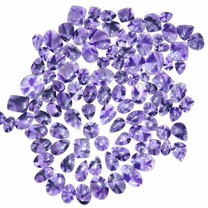 Piedra preciosa de cuarzo suelta de cabujón de amatista natural de calidad de forma y tamaño mixtos para la fabricación de joyas - Product Image 6