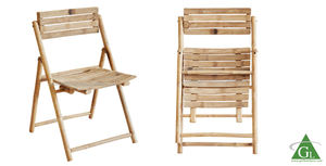 Silla Plegable de Bambú de Estilo Tradicional GOLcompany para el Hogar, Apartamento o Uso en Exteriores, Muebles Plegables para Comedor - Product Image 2