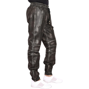 กางเกงจ็อกเกอร์หนังเทียมผู้ชายทรงสลิมฟิต สไตล์สตรีทแวร์ลำลอง ขายออนไลน์ - Product Image 5