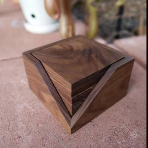 Sous-verre en bois pour porte-gobelets à boissons pour Tables basses et maisons de mariage Sous-verre en bois de haute qualité Décoration de bar à la maison - Product Image 1