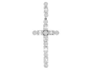 Customize 925 Sterling Silver With VVS Clarity Moissanite Round Baguette Diamonds Hip Hop Style <b>Cross</b> <b>Pendant</b> Jewelry <b>Mens</b> Gift - Product Image 4