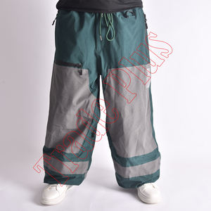 Pantalones de snowboard de esquí extra holgados para mujer, cálidos, impermeables, a prueba de viento, poliéster elástico alto, forro de nailon, pantalones con cremallera - Product Image 1