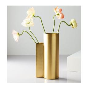 Jarrón de mesa de Metal hecho a mano, decoración moderna de lujo para el hogar, florero hecho a mano, diseño de florero de mesa de Metal - Product Image 2