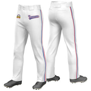 Pantalon de baseball personnalisé sur toute la longueur avec des rayures en tricot texte personnalisé ou Logo/taille adulte/plusieurs couleurs - Product Image 2