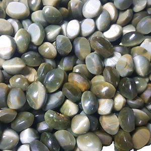 พลอยทรงหลวมตาแมวสำหรับทำหัตถกรรมและทำเครื่องประดับอัญมณีเอฟเฟคพิเศษจากธรรมชาติ100% ปริมาณมาก - Product Image 1