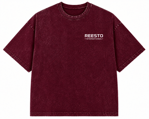 เสื้อยืดโอเวอร์ไซส์ผู้ชายสไตล์วินเทจ ซักฟอกแบบดิสเทรส ฤดูใบไม้ผลิ/ฤดูร้อน ปี 2026  รับสกรีนโลโก้ของคุณเอง ผ้าฝ้าย 100% เนื้อหนา ซักย้อมแบบแอซิดวอช - Product Image 1