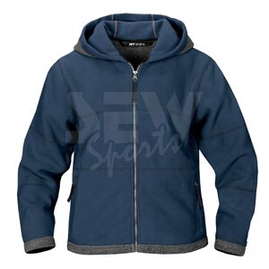 OEM Custom Plus Size Men's Hooded Fleece Jacket Zipper Up <b>Windproof</b> Winter Cotton Polyester Hoodie - Product Image 1