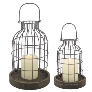 <b>Outdoor</b> Hanging <b>Lantern</b> for Garden Home Villas Decor <b>Black</b> Nickle Camping Metal Floor <b>Lantern</b> Wholesale Prices - Product Image 3