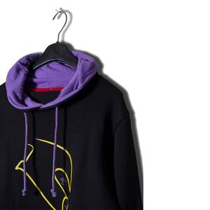 Wholesale Bulk Men Black French Terry Pullover <b>Hoodies</b> with for Hood Custom Logo High Quality Cotton/Polyester <b>Winter</b> <b>Hoodies</b> - Product Image 2