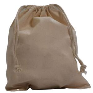 Sacs à cordon en toile de coton recyclable personnalisés avec impression sérigraphique pour l'emballage de cadeaux et de bijoux artisanaux - Product Image 5