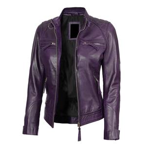 Chaqueta Bomber de Cuero PU Personalizable para Mujer, al por Mayor, Impermeable, Cortavientos, de Alta Calidad para Invierno - Product Image 5