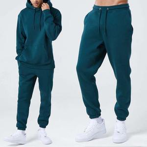 Ensemble deux pièces d'hiver écologique imprimé délavé à l'acide avec logo personnalisé, sweats à capuche et pantalons de jogging de haute qualité pour le sport et l'entraînement - Product Image 4