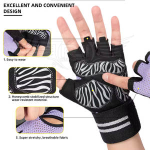 Nouveauté, vente chaude, gants de sport en cuir à demi-doigts pour unisexe, sur mesure, prix bas, fabriqués au Pakistan - Product Image 5