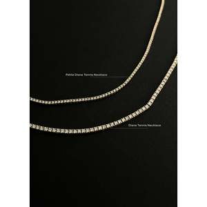 Diana Tennis 6.20ctw White Gold Diamond <b>Necklace</b> - Product Image 3