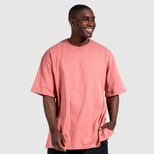 Camiseta de algodón antiarrugas 100% para hombre, cómoda, 160 gramos, transpirable, de gran tamaño, con diseño deportivo, logotipo liso fabricado - Product Image 1