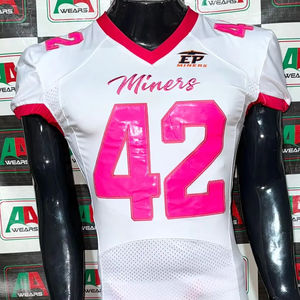 Maillot de football américain maillot de fan parent sublimation broderie grande taille support personnalisé Fabricant d'usine Pakistan - Product Image 1