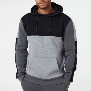 Survêtement en molleton 100% coton uni à capuche pour hommes grandes tailles avec design unique – Vente en gros Hiver - Product Image 5
