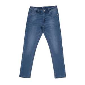 กางเกงยีนส์เดนิมทรงตรงผ้ายืดเนื้อแน่นสำหรับผู้ชาย ปี 2025 ขายส่ง รับทำโลโก้ ผ้าฝ้ายระบายอากาศ แห้งเร็ว สีเข้มสำหรับฤดูหนาว - Product Image 2