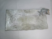 Accesorios de decoración para mesa de cena de tendencia superior, nuevo diseño Chapado en plata, servidor de frutas personalizado, tazón de Metal de latón, proveedor de India