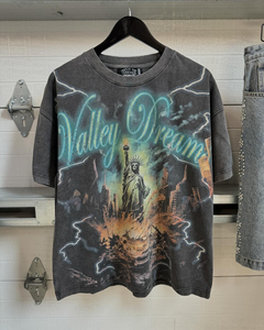 Camiseta para hombre Custom DTG Printing Logo 100% Cotton Washed T-shirt Vintage Acid/Sun Faded Wash T-shirts - Product Image 4