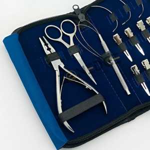 Productos de la mejor calidad Alicates para extensiones de cabello con pinzas para cortar el cabello y tijeras sólidas para cortar el cabello con agujas tipo C - Product Image 3