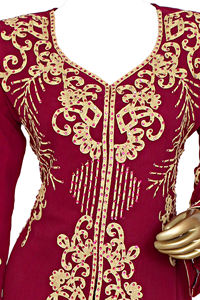 OEM Customise Dubai Muslim <b>Women</b> Design <b>Kaftan</b> Abaya Ethnic Style Dress <b>for</b> Party Wear Handwork Design <b>for</b> Evening Dresses - Product Image 3