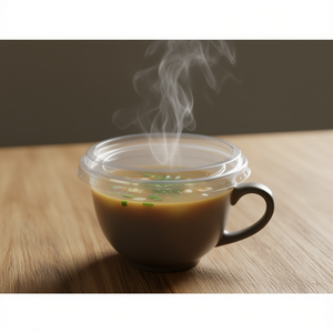 Coperchio Monouso in PLA per Tazza da Zuppa da 8-12 oz - Product Image 3