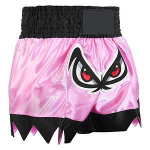 Venta al por mayor de pantalones cortos ligeros Muay Thai cómodos pantalones cortos tailandeses de cintura elástica para hombres para venta en línea - Product Image 4