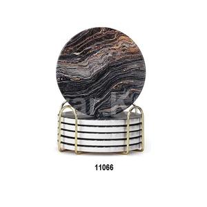 Ensemble de 4 sous-verres ronds en cuivre martelé en cuivre poli brillant fait main - Product Image 6