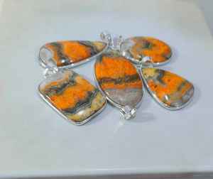 Colgante de múltiples piedras preciosas de Plata de Ley 925, hecho a mano Collar de plata, joyería de piedra curativa colorida, colgante bohemio único - Product Image 4