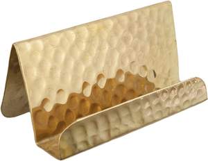 Adiba fait à la main en laiton carte de visite et porte-passeport Style Vintage décor à la maison support pour tenir parfaitement 1 carte - Product Image 1