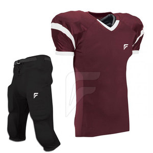Service OEM, uniforme de football américain de haute qualité, nouveau design, manches courtes, évacuation de l'humidité, séchage rapide, respirant, 100% polyester - Product Image 2
