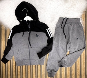 Conjunto Casual de Dos Piezas para Niños al por Mayor: Camiseta y Pantalones de Algodón Lavado Estilo Vintage con Cuello Redondo para Niños de 2 a 13 Años - Product Image 3