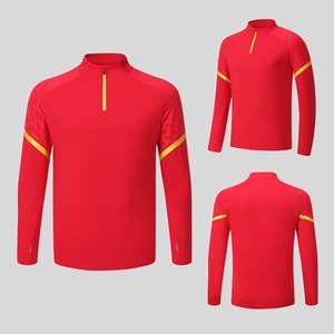 Vente en gros Vêtements de sport Nouveau design Slim Fit Compression Vêtements de gym manches longues Vêtements de sport de luxe Chemise à quart de zip pour hommes - Product Image 5