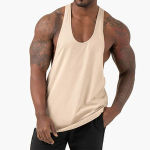 Vêtements de fitness Débardeur à séchage rapide pour hommes à vendre Meilleur fabricant Logo personnalisé Débardeur de fitness pour hommes avec taille personnalisée - Product Image 5