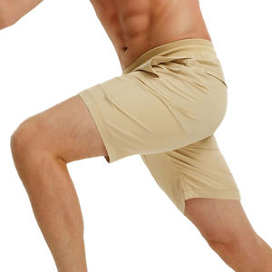 Shorts de sport en maille pour hommes avec logo personnalisé, shorts de sport en polyester pour garçons, taille plus, avec poche - Product Image 2