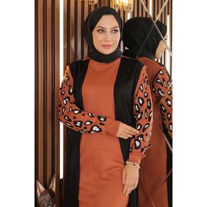 เดรสผ้าฝ้ายแท้ 100% ลายถัก แขนยาว สไตล์ลำลองฮิปปี้ คอเหลี่ยม ผ้าบางเบา ยาวคลุมเข่า ไซส์ XS เหมาะสำหรับใส่ไปเที่ยวคลับ - Product Image 2