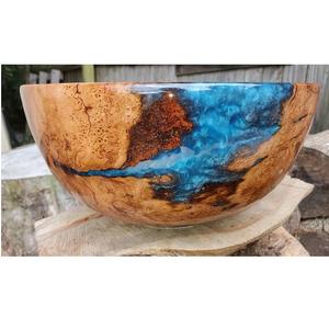 Best Quality Wood Resin Bowl Food Fruit Serving Bowl Unique Design Round Best Selling <b>Tableware</b> & Dinnerware Bowl Tabletop - Product Image 1