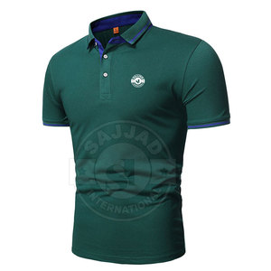 เสื้อยืดโปโลผู้ชายแบบแห้งเร็วเสื้อยืดโปโลผ้าฝ้ายโพลีเอสเตอร์สำหรับผู้ชายใส่สบาย - Product Image 2